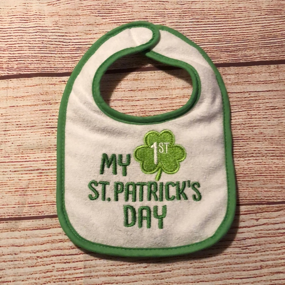 Nwot_ Baby Bib - My 1st St Patrick’s Day